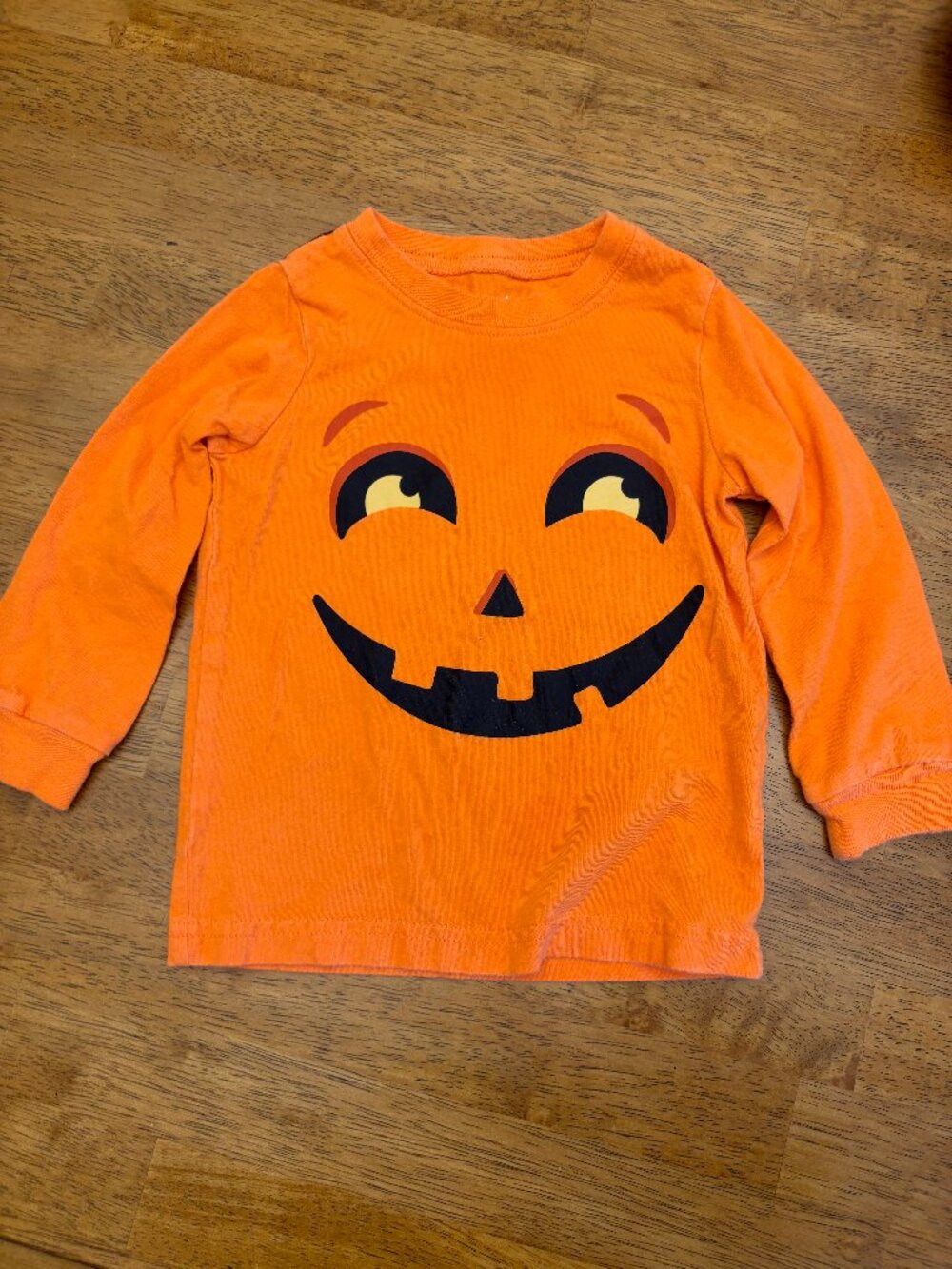 🎃👻 Halloween Pumpkin Long Sleeve size 12 months baby Jack O Lantern